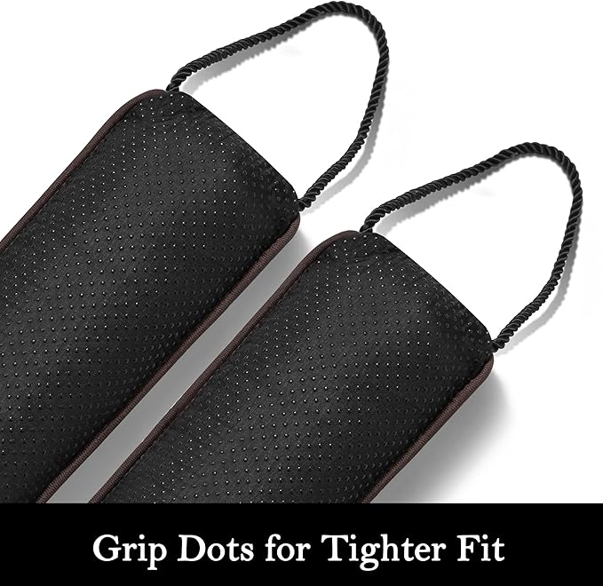 Sunolga 38" Door Draft Stopper Blocks Hot and Cold Air with Removable Washable Cover for Gaps Up to 3", All-Season Seal for Noise, Door Sweep for Bottom of Door and Window, Home Essentials, Coffee