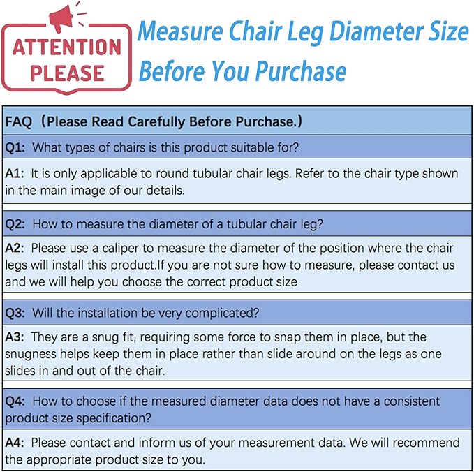 Rectangle U Shaped Chair Leg Tips Cap with Felt Pads,Furniture Feet Protectors Slide Smoothly Glides,Protect Hardwood Floor No Scratches No Noise,Fit 14mm(9/16inch) Diameter Tubular Legs (Black 8PCS)