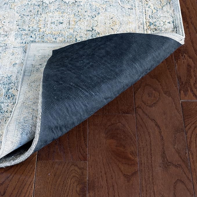 RUGPADUSA - Dual Surface - 11' Square - 3/8" Thick - Felt + Rubber - Enhanced Non-Slip Rug Pad - Adds Comfort and Protection - for Hard Surface Floors