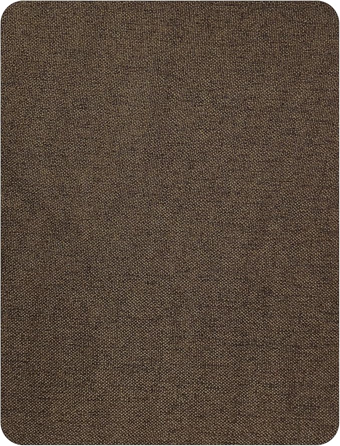 Fine Linen Repair Patches, Self-Adhesive Linen Fabric Patches, 8X11 inch Extra Size, Multi Color, Can be Used for Linen Sofa Repair and Linen Clothes Repair(Dark Brown,8" x 11")