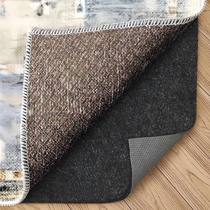 Felt Rug Pad, 9 x 12 Ft Rubber Non-Slip Rug Pad Gripper, Keep Rugs Secure and in Place, Extra Strong Under Carpet Mat Cushion - for All Floors