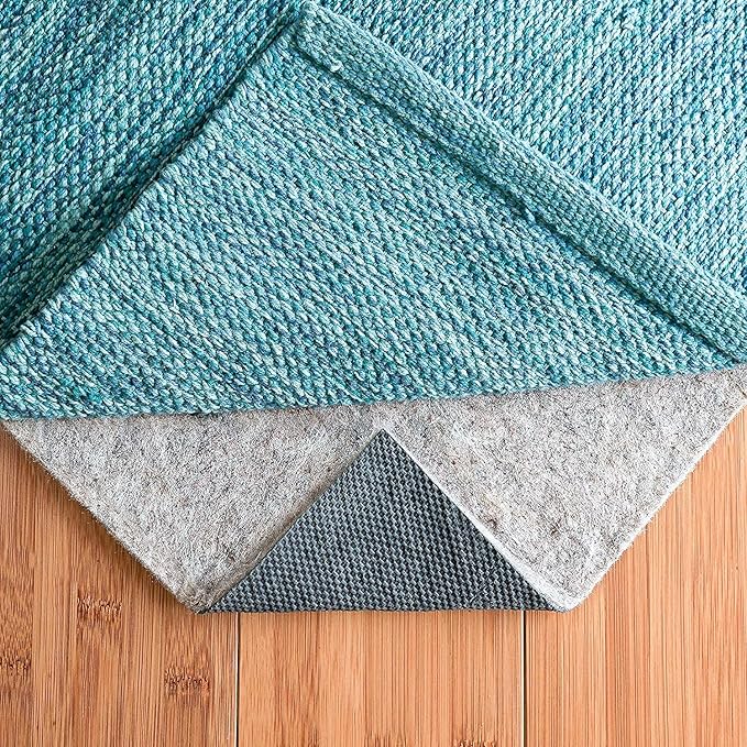 RUGPADUSA - Dual Surface - 2'x4' - 1/4" Thick - Felt + Rubber - Non-Slip Backing Rug Pad - Safe for All Floors