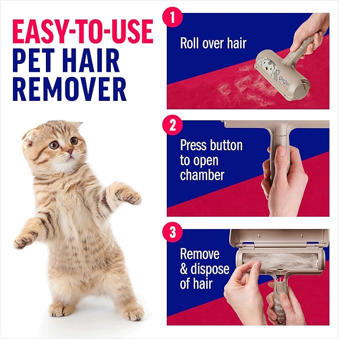 ChomChom Roller Pet Hair Remover - Reusable Dog and Cat Lint Rollers for Furniture, Couch, Car, and Clothes - Limited Dog Edition﻿