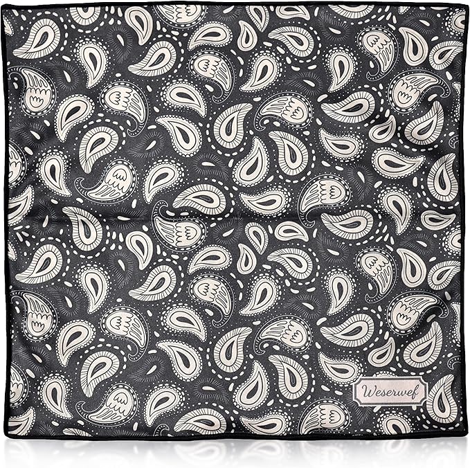 WESERWEF Design Microfiber Glasses Cleaning Cloth – Premium Cleaning Cloth for Eyeglasses, Screens, Tablets, Cameras & Lenses, 12" x 12", Ultra-Soft & Scratch-Free (Doodle)